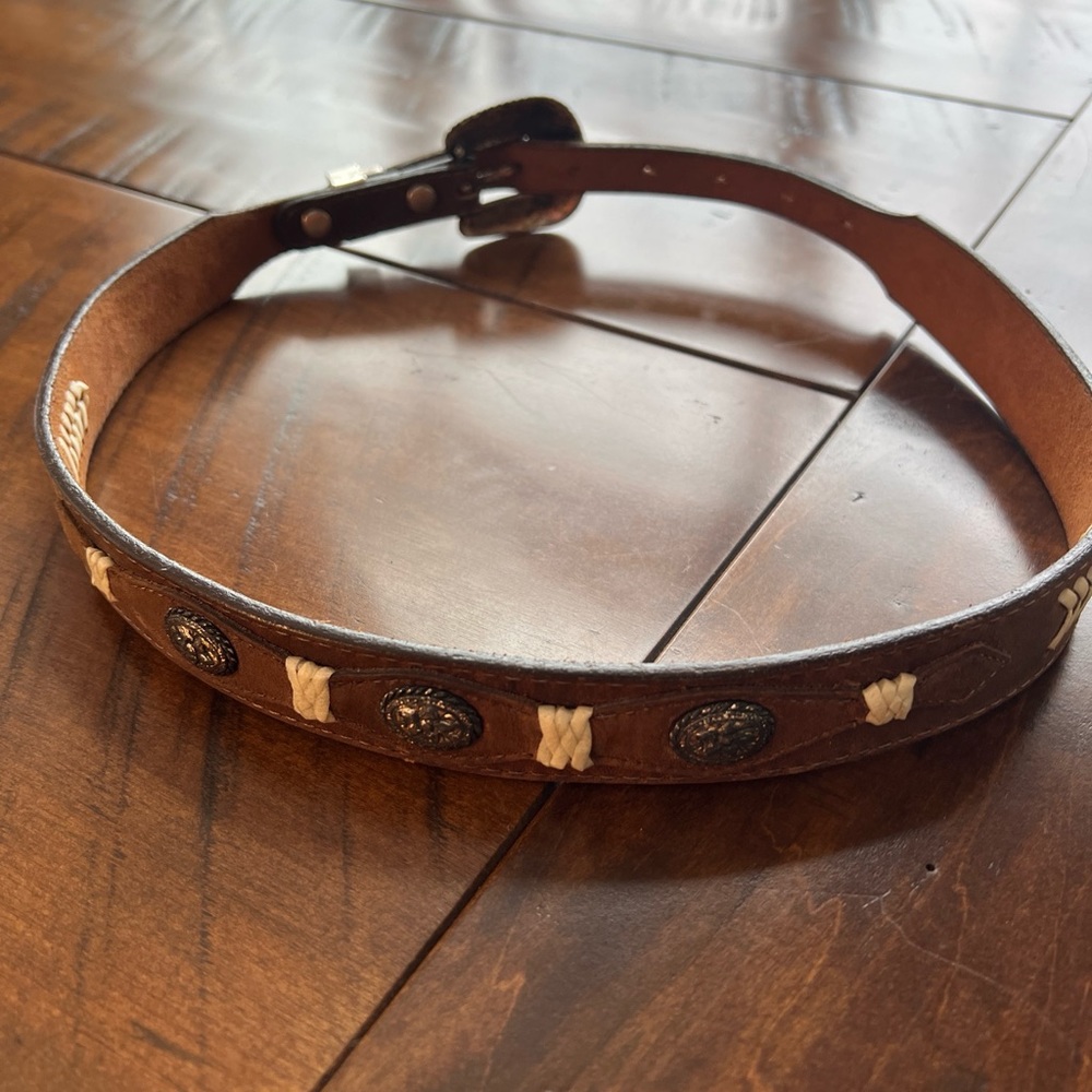 COPY - DDD leather concho belt